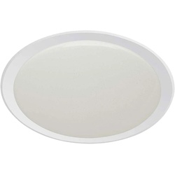LED Deckenleuchte dimmbar Deckenleuchte mit Fernbedienung Deckenlampe Schlafzimmer, CCT Sternenhimmel, Metall weiß, 1x LED 60W 6000Lm 3000-6500K, DxH 65,5x7,5cm