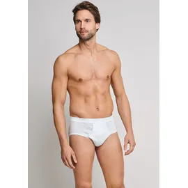 SCHIESSER Slip "Original Classics", Herren, Gr. 4, weiß (100, weiß), Doppelripp, Obermaterial: 100% Baumwolle, unifarben, Unterhosen Slip, mit Logoprägung