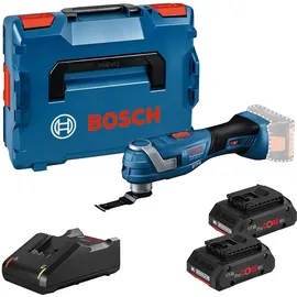 Bosch GOP 18V-34 inkl. 2 x 4,0 Ah + Ladegerät in L-Boxx 136