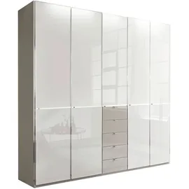Novel Drehtürenschrank 250 x 236 x 58 cm Grau/Weiß