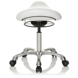 HJH Office Ortho Sit Kunstleder Weiß