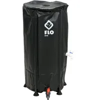 TRIZERATOP FLO Regentonne Faltbar 100 L Schwarz - Schwarz