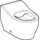 Geberit Bambini Stand WC für Kleinkinder, Tiefspüler, Rimfree, Höhe:24cm, 502965001 Farbe: weiß