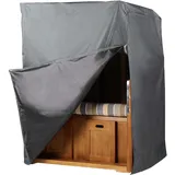 bene living Strandkorb Schutzhülle Prestige Protect 128 x 170 x 85 cm Dunkelgrau