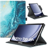 TiMOVO Drehbar Hülle Kompatibel mit Samsung Galaxy Tab A9+/A9 Plus 11 Zoll 2023 SM-X210/X216/X218, 90 Grad Drehbar Ständer Hülle, Auto Schlaf/Aufwach Schutzhülle für Galaxy Tab A9+ Tablet,Vergoldend