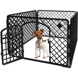 Welpenauslauf Freigehege 60 cm Hoch 4-teilig für Kleintiere Hunde Kanninchen Meerschweinchen Indoor/Outdoor 15743