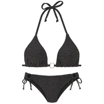 LASCANA Triangel-Bikini Damen Schwarz 38 Cup C/D