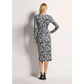 Madeleine Wickelkleid Midi Schwarz 40