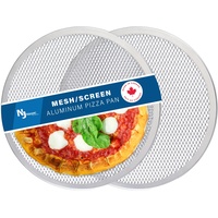Norjac Pizzaschieber, 30,5 cm, 2 Stück, nahtloser Rand, Restaurant-Qualität, 100% Aluminium Pizza-Pfanne, Backform, ofenfest, rostfrei.