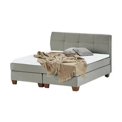 SKAGEN BEDS Boxspringbett  Vegg ¦ grau ¦ Maße (cm): B: 145 H: 112,5