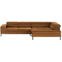 Gallery M Ecksofa  Felicia Due , braun , Maße (cm): B: 309 H: 72 T: 215