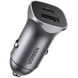UGREEN A+C Dual-Port Car Charger 30W Grau