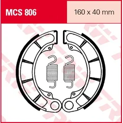 TRW Lucas Bremsbacken MCS806