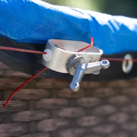 Höfer Chemie Poolabdeckplane oval 7,00 x 4,20 m 200 g/m2