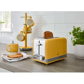 Swan Retro Set Frühstückswasserkocher 1,8 l Gelb