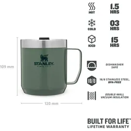 Stanley Classic Legendary Camp Mug 12OZ hammertone green 0,35 l