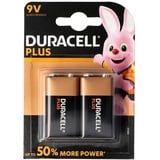 Duracell Plus Power 9V Alkaline E-Block 6LR61 im 2er Blister