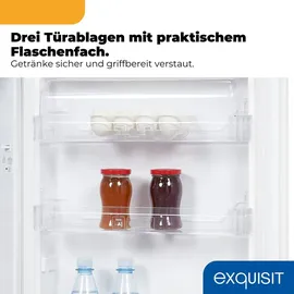 Exquisit KS516-V-040E Kühlschrank (127 l, 855 mm hoch, Weiß)