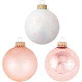 Krebs Glas Lauscha Weihnachtsbaumkugel »CBK710015A, (8 Stück), mit Glitterdekor