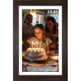 Denver PFF-1543DW Digitaler Bilderrahmen (16GB Speicher, 1920 x 1080 Pixel, 16:9 Seitenverhältnis)