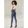 Buffalo Jeggings BUFFALO, Damen, Gr. 40, N-Gr, blau (jeansblau, blau), Web, Obermaterial: 69% Baumwolle, 21% Polyester, 8% Viskose, 2% Elasthan, unifarben, Basic, figurbetont, Hosen Jeggings, mit breitem Bund