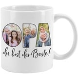 Herz & Heim® Fototasse mit eigenen Bildern für den besten Opa selbst gestalten