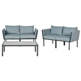 Beliani Lounge Set 5-tlg. Schwarz