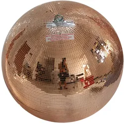 Spiegelkugel 20cm - Discokugel - Echtglas - 10x10mm Spiegel - kupfer