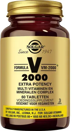 Solgar Formula VM-2000 MultiVitamine En Mineralen 60 Tabletten