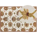 Beliani Teppich Wolle Beige, braun 160 x 230 cm,