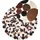Beliani Teppich Kuhfell braun ⌀ 140 cm Patchwork Sorgun