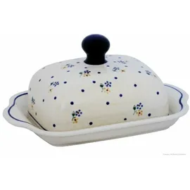 Polmedia Polish Pottery Bunzlauer Keramik Butterdose (250g) Design 111