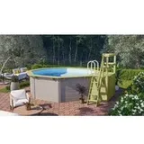 Karibu Holz-Pool Modell X1 wassergrau