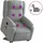 vidaXL Massagesessel mit Aufstehhilfe Stoff 95 x 99 x 95 cm Hellgrau elektrisch