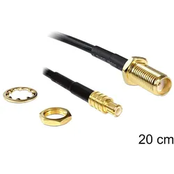 Antennenkabel SMA Buchse zum Einbau - MCX Stecker 200 mm