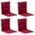 GO-DE Sitzauflage 46 x 98 cm rot 4 St.