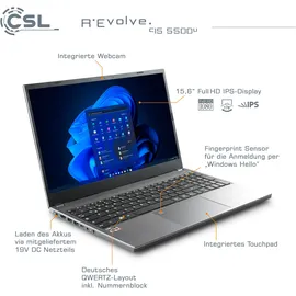 CSL R'Evolve C15 AMD Ryzen 5 5500U 32 GB RAM 1 TB SSD Win11 Home