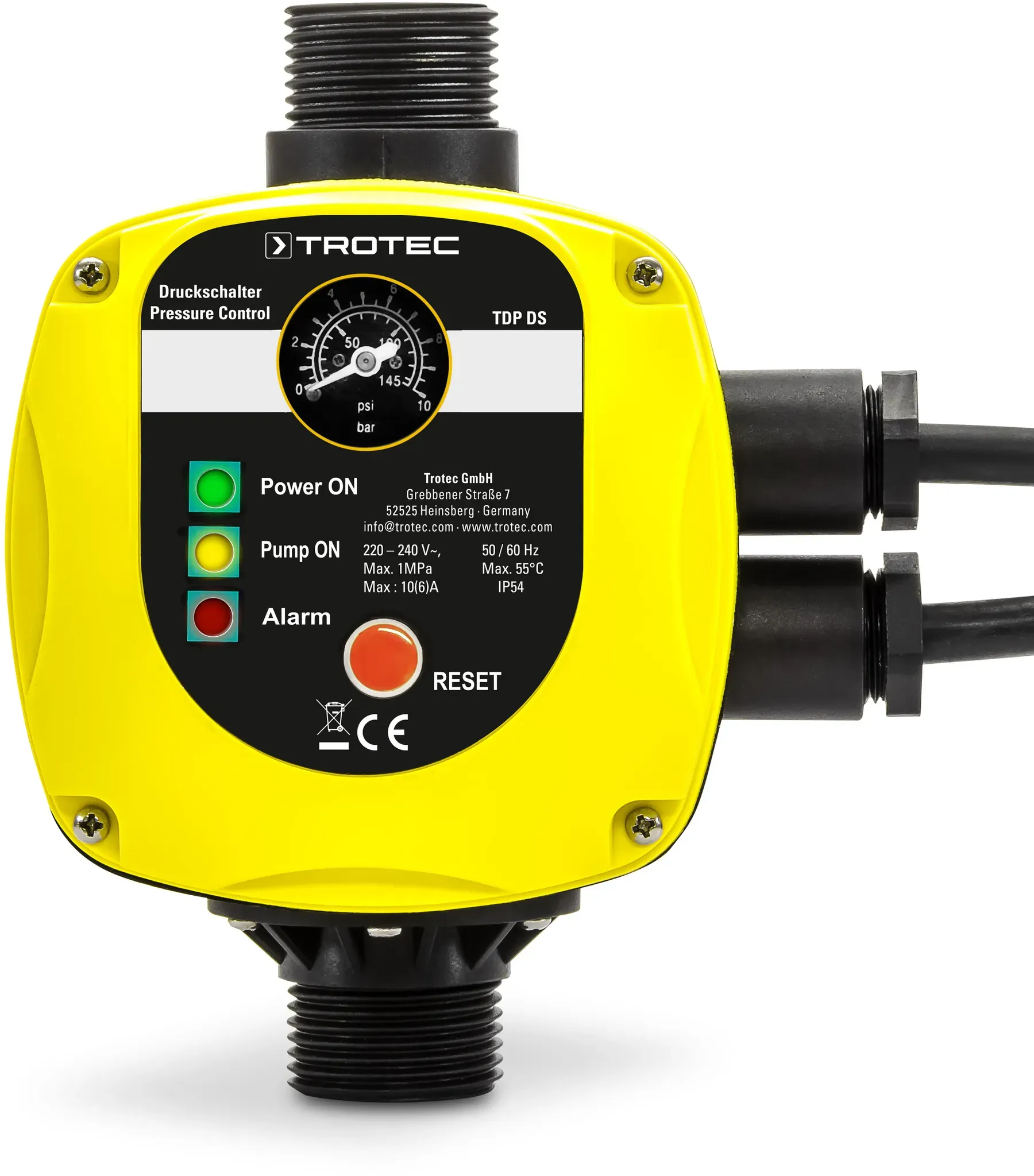 Trotec Elektronische drukschakelaar TDP DSA met stekker