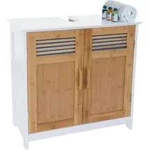Mendler Waschbeckenunterschrank HWC-A85, Badschrank 60x60x30cm ~ bambus