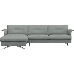 FLEXLUX Ecksofa »Glow bequem und komfortabel durch hochwertigen Sitzaufbau, L-Form«, Modernes skandinavisches Design FLEXLUX Sky Blue