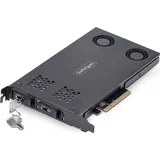 Startech HDD Acc Dual M.2 NVMe SSD Removable Mobile Rack for PCIe x8 Slot - Schnittstellenadapter - M.2 - M.2 NVMe Card / PCIe (NVMe)