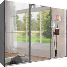 WIMEX Schwebetürenschrank England 270 x 208 x 65 cm Grau/Schwarz
