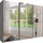 WIMEX Schwebetürenschrank England 270 x 208 x 65 cm Grau/Schwarz