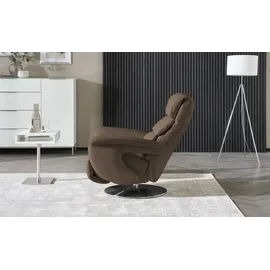 HIMOLLA Relaxsessel 7628 Leder 83 x 113 x 92 cm Braun mit Relax-Funktion