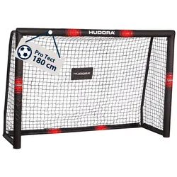 Hudora Fussballtor Pro Tect 180 (hochwertig, langlebig, einfacher Aufbau) schwarz - 180x120x60cm