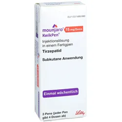 Mounjaro 15mg/dosis Kwikpen Injektionslösung 3 St