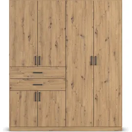 Rauch Drehtürenschrank »Kleiderschrank Schrank Garderobe MAIKA mit Dekor-Front«, 2 Schubladen, in verschiedenen Breiten, Höhen, Farben, MADE IN GERMANY