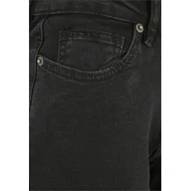 URBAN CLASSICS Organic Stretch Cargo Hochtaillierte Jeans Black Washed 27