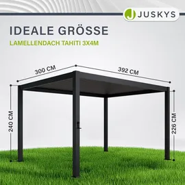 Juskys Lamellendach Tahiti 3 x 4 m 28539