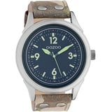 Oozoo Unisex Armbanduhr Timepieces Analog Leder camouflage braun D2UOC10353